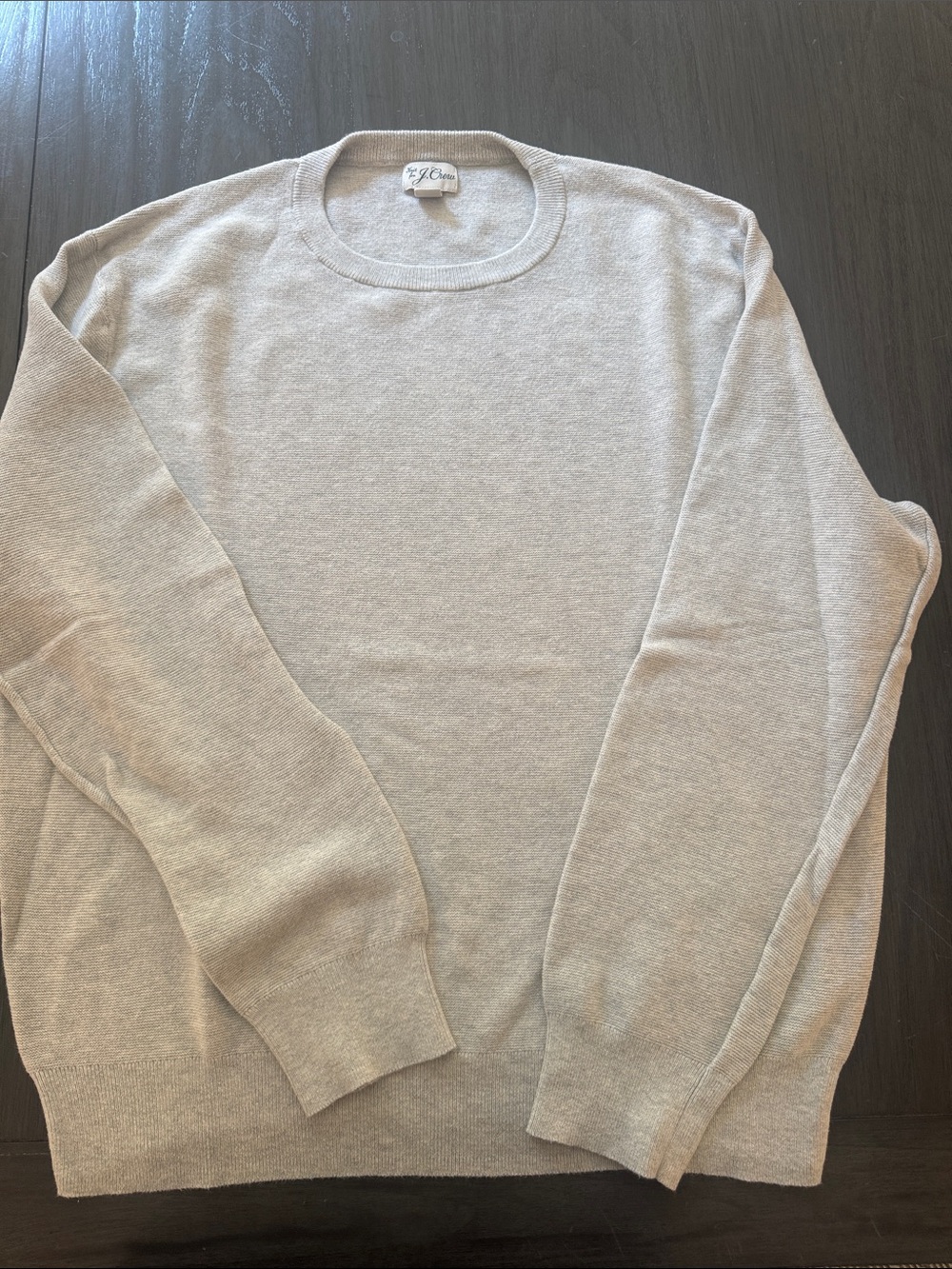 J. Crew Light Gray Crewneck Sweater